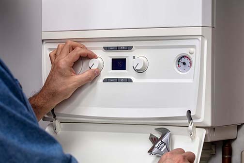 Maintenance to heating system boiler