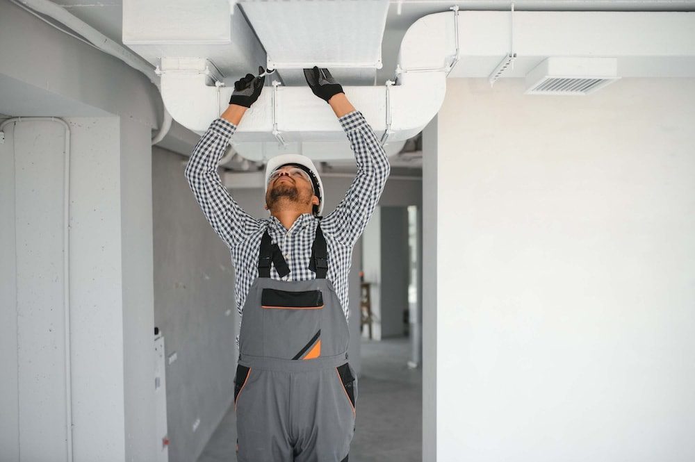 Ventilation cleaning. Specialist in the job